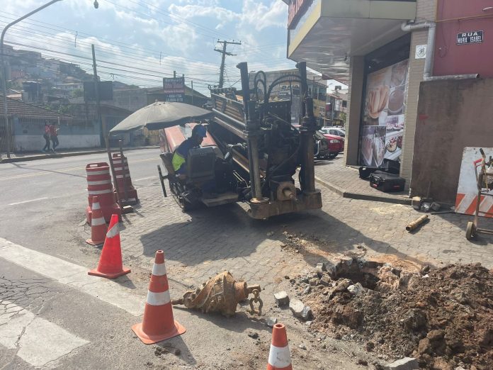 ‘Tatuzinho’ facilita obras da SABESP em Santa Isabel